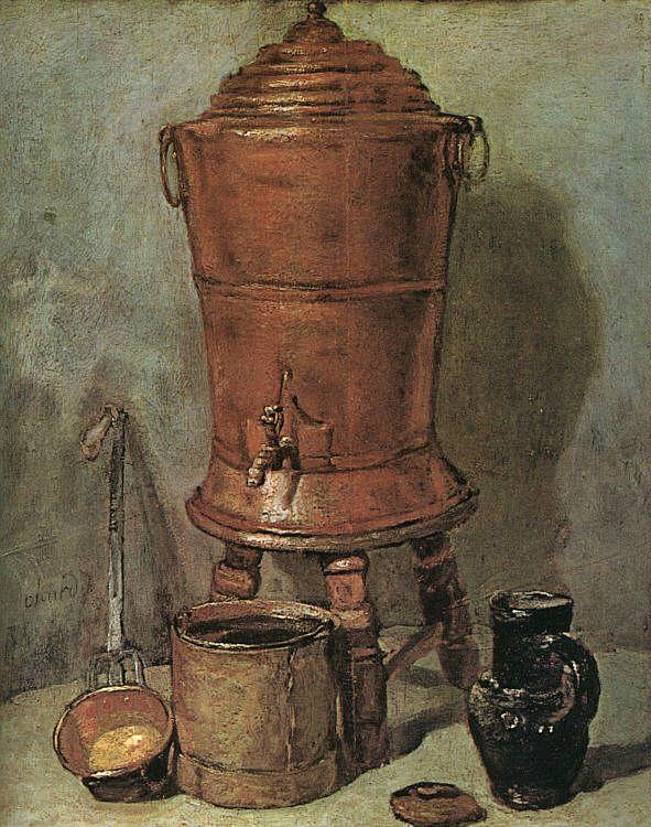 Jean Baptiste Simeon Chardin The Copper Cistern oil painting picture